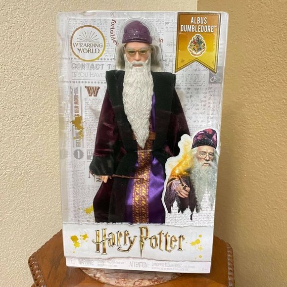 NIB! Mattel Harry Potter Albus Dumbledore Collectible Poseable Doll, One Size - Picture 2 of 10